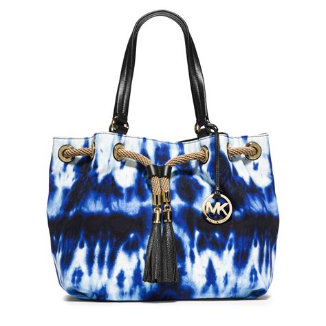 michael kors tie dye canvas tote|michael kors large grab bag.